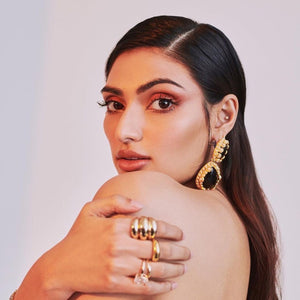 Athiya Shetty wearing Chloe earrings