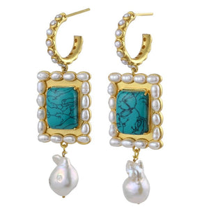 Diana Earrings - Turquoise