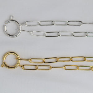 Paper clip chain and lock