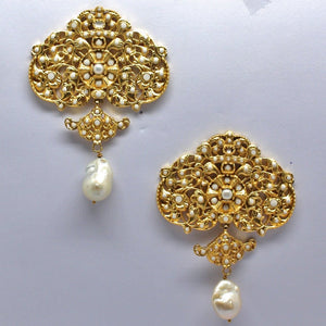 Athena Earrings - White - CELESTINE - Designer earrings