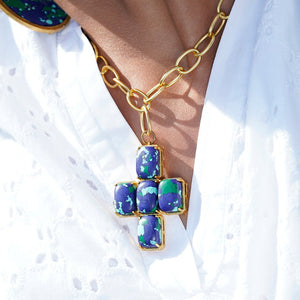 Bella Necklace - Blue - CELESTINE - Designer Necklaces