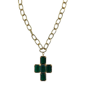 Bella Necklace - Emerald Green - CELESTINE - Designer Necklaces