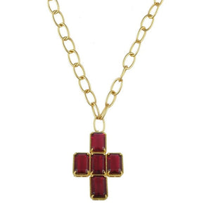 Bella Necklace - Red - CELESTINE - Designer Necklaces