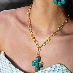 Bella Necklace - Turquoise - CELESTINE - Designer Necklaces