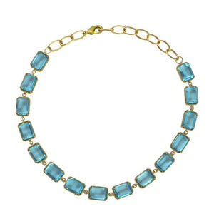 Catina Necklace - Aqua - CELESTINE - Designer Necklaces