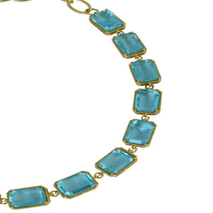 Catina Necklace - Aqua - CELESTINE - Designer Necklaces