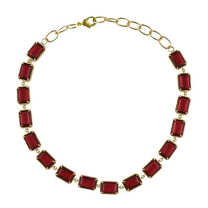 Catina Necklace - Red - CELESTINE - Designer Necklaces