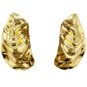 Golden Wave Earrings - CELESTINE - Designer Earrings