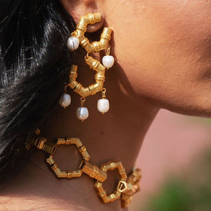 Irina Earrings - CELESTINE - Designer Earrings