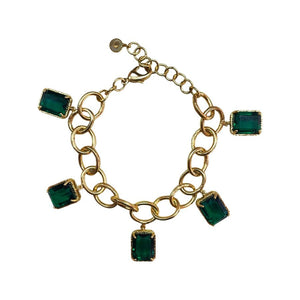 Marina Bracelet - Emerald Green - CELESTINE - Designer