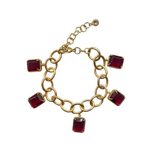 Marina Bracelet - Ruby Red - CELESTINE - Designer