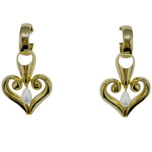 Royal Heart Earrings - CELESTINE - Designer Earrings