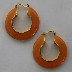 Tangerine Hoops - CELESTINE - Designer earrings