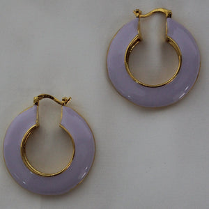 Tangerine Hoops - CELESTINE - Designer earrings