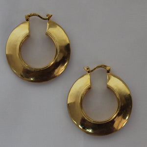 Tangerine Hoops - CELESTINE - Designer earrings