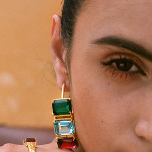 Celine Hoops - Multi-Colored