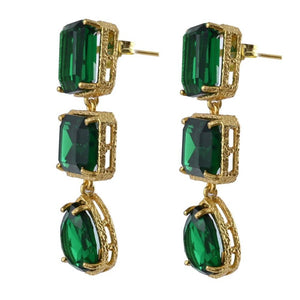 Emilia Earrings-Green